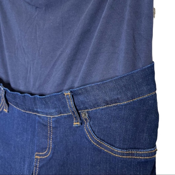 MAMA Jeans Maternity Dark Wash Stretchy Skinny Medium - Picture 3 of 11